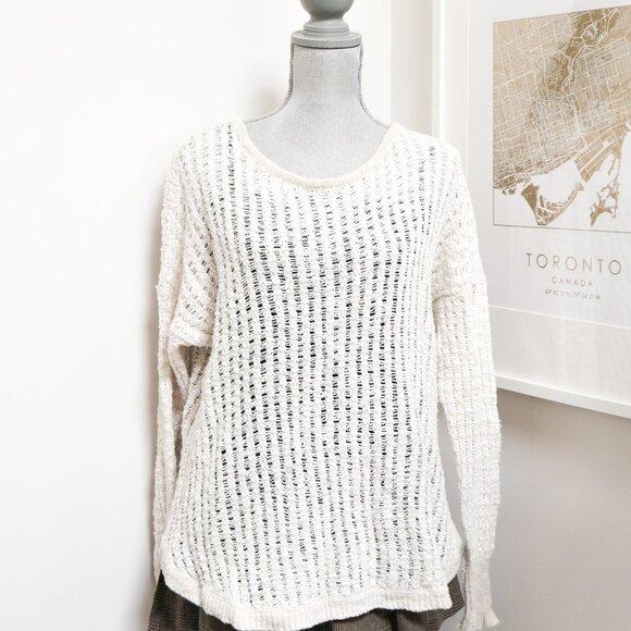 Slouchy Open Waffle Knit Sweater 🍦 AMERICAN EAGLE - Picture 2 of 8